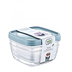 Set de Conservation Carrées en Plastique 1,5 Lt x3 pièces Trend - HOBBY LIFE