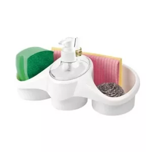 Distributeur pour Evier Avec Réservoir et Porte Eponge TIDY