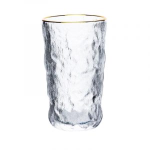 Verre Long Effet Glacé Finition Liseré Doré x6 pièces (GL1 03G) - ALTINBAS