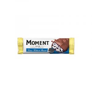 Barre Chocolatée à la Crème et Biscuits Noir 35gr - MOMENT